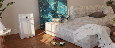 How does a UV air purifier remove bacteria and viruses?