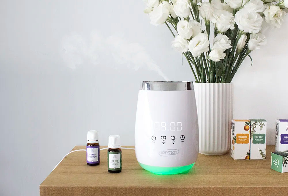 Ionmax Serene ultrasonic aroma diffuser with essential oils