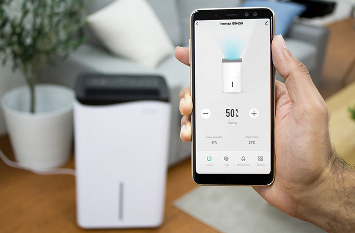 Ionmax Rhine 50L compressor dehumidifier with mobile app