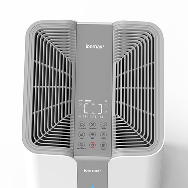Ionmax+ Aire high performance UV HEPA air purifier control panel
