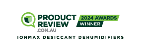 Ionmax desiccant dehumidifiers ProductReview.com.au 2024 Awards Winner