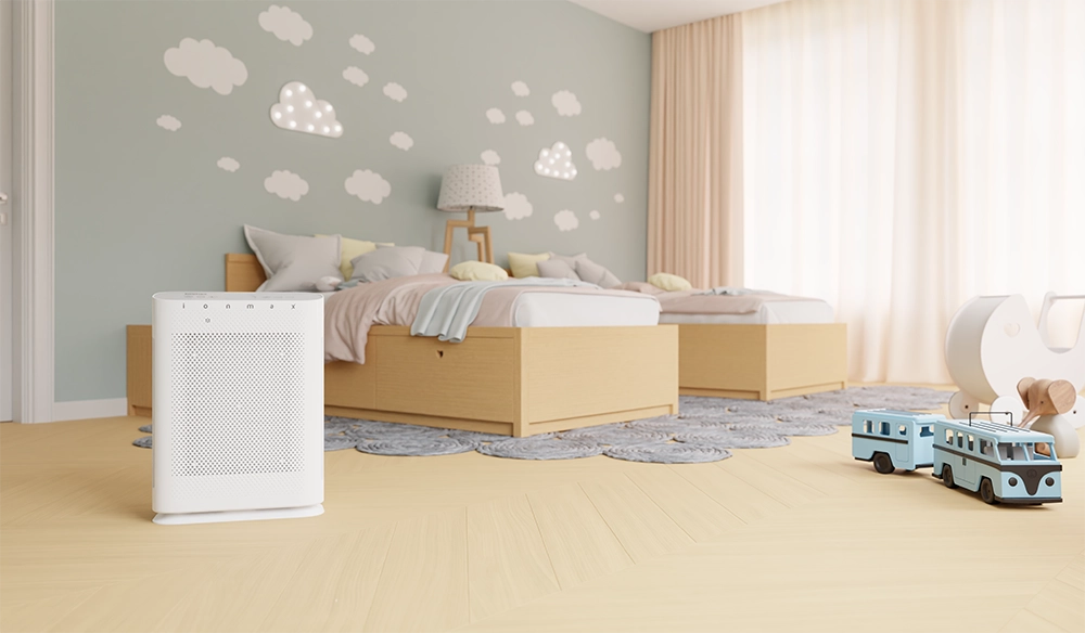 Ionmax Breeze Plus UV HEPA Antiviral Air Purifier in a baby or children's bedroom