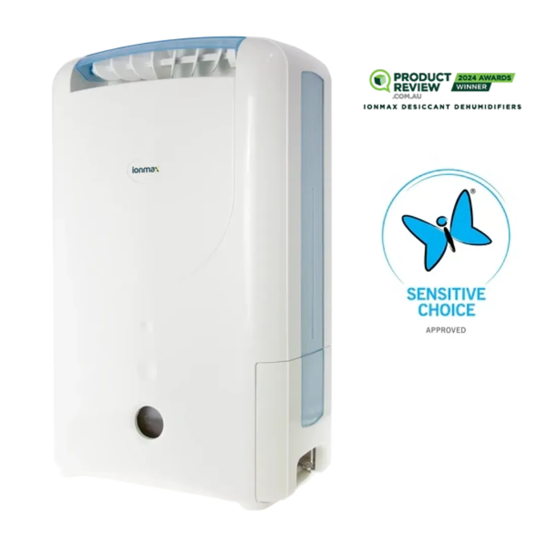 Ionmax ION612 7L/day desiccant dehumidifier - Sensitive Choice approved & Choice recommended & ProductReview Award Winner 2024