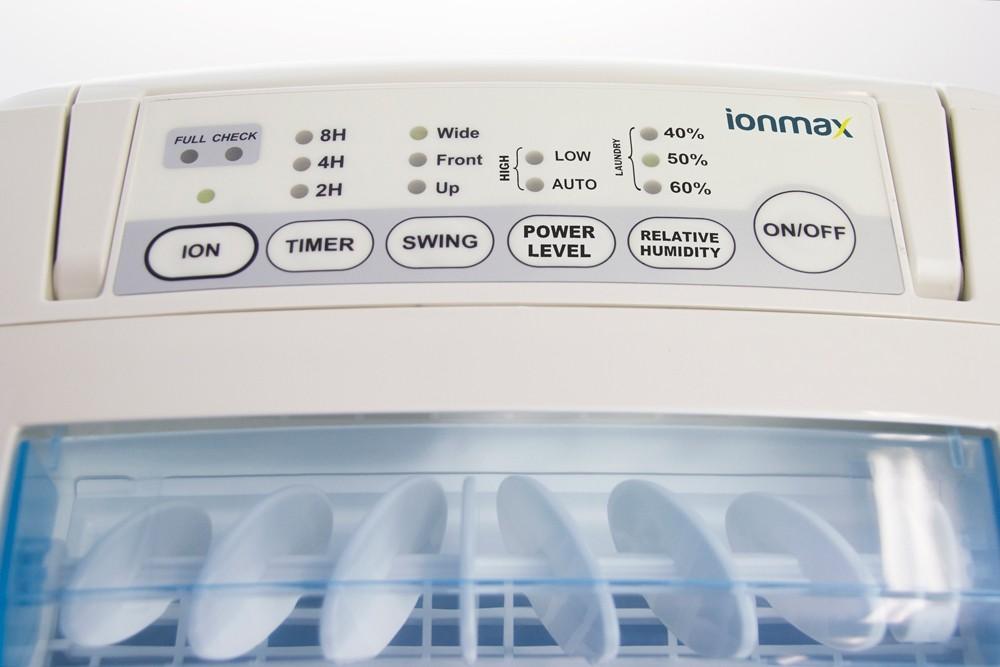 Ionmax ION612 desiccant dehumidifier control panel